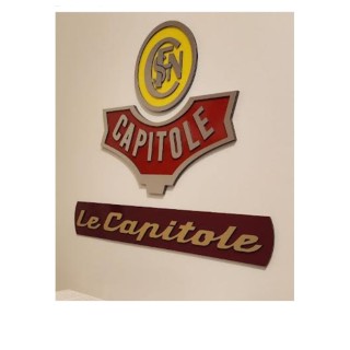 Plaque frontale Capitole BB 9200 avec logo Sncf