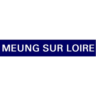 Ma plaque de gare rectangulaire fond uni