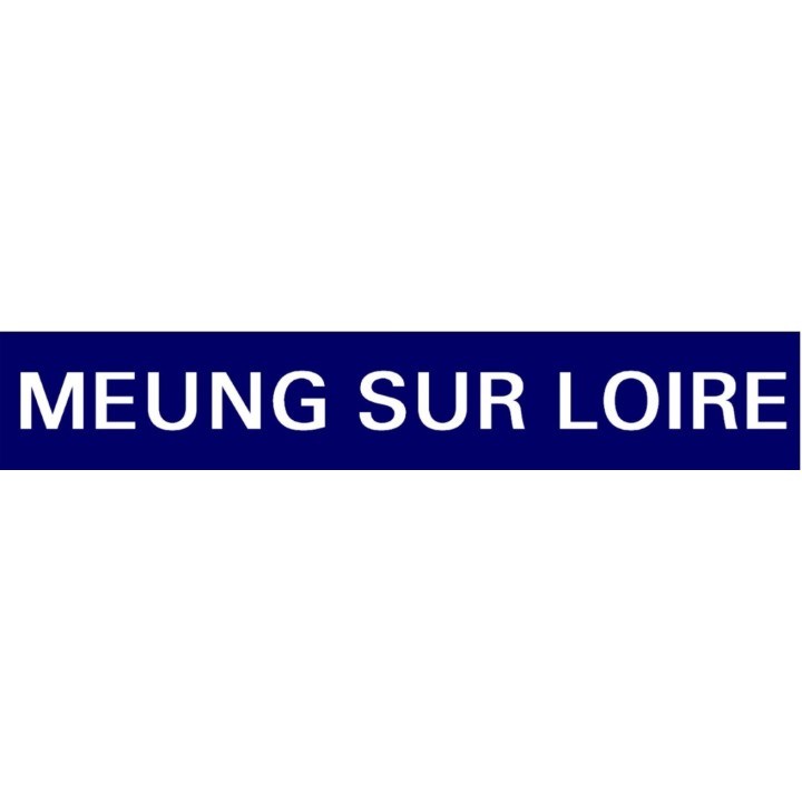 Ma plaque de gare rectangulaire fond uni