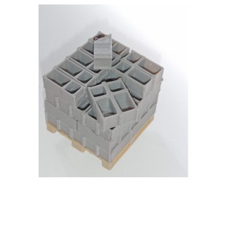 Palette de parpaings complète, échelle zéro, 1/43,5