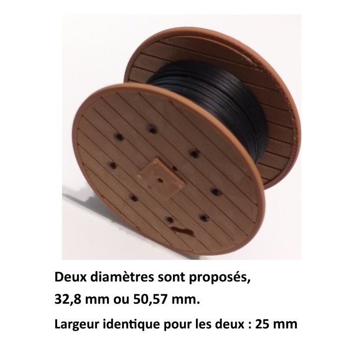 Touret Sncf de câble, en bois. Echelle zéro 1/43,5