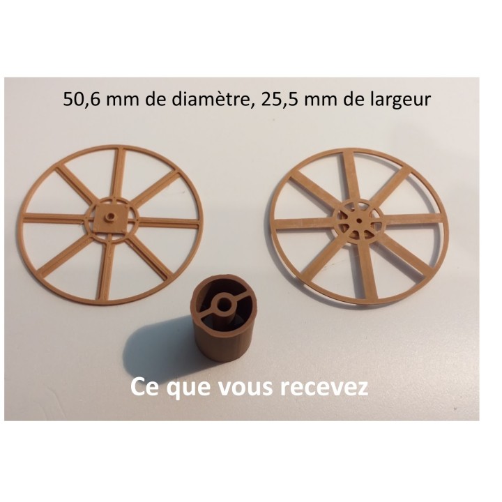 Touret Sncf de câble, vide, en métal. Echelle zéro 1/43,5