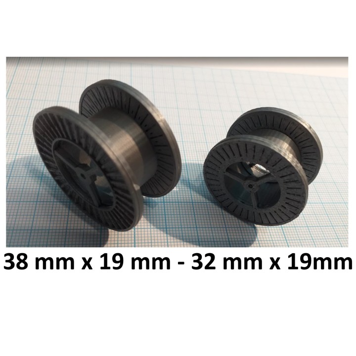 Touret Sncf de fil de cuivre, fil de caténaire, vide, en métal. Petit modèle 32 mm. Echelle zéro 1/43,5