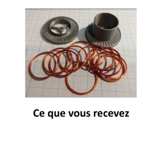 Touret métal pour cuivre ou fil caténaire, 32 mm de diamètre, plein, petit modèle. Echelle zéro 1/43,5