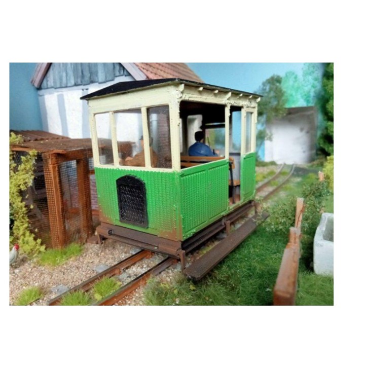 Draisine des Chemins de fer Départementaux, échelle zéro étroite, voie de 16,5 mm