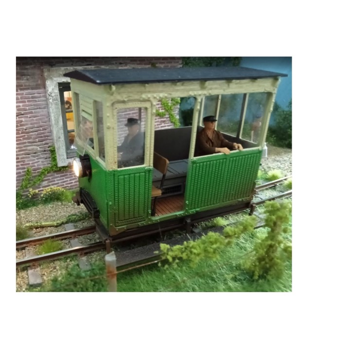 Draisine des Chemins de fer Départementaux, échelle zéro étroite, voie de 16,5 mm