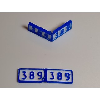 Point Kilométrique ferroviaire, divers réseaux. Echelle zéro, 1/43,5