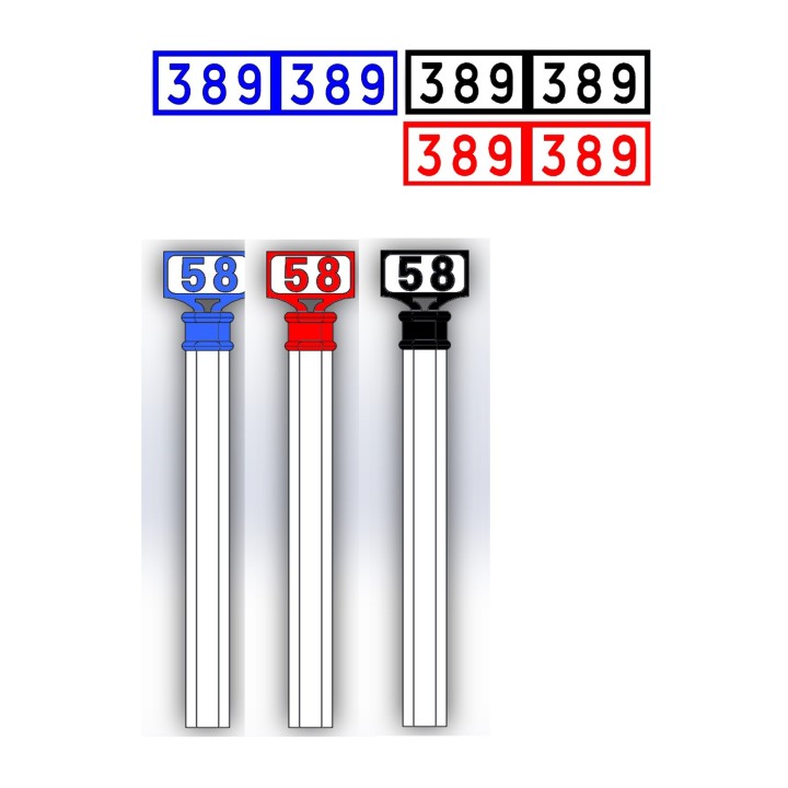 Point Kilométrique ferroviaire, divers réseaux. Echelle zéro, 1/43,5