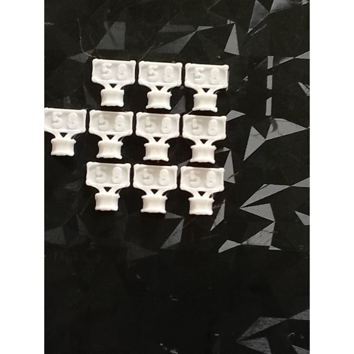 Point Kilométrique ferroviaire, divers réseaux. Echelle zéro, 1/43,5