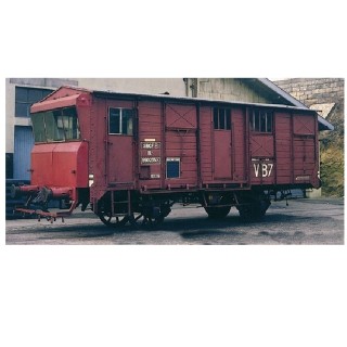 Wagon désherbeur VB7, dépôt d'attache Bordeaux-Bastide. Echelle zéro 1/43,5