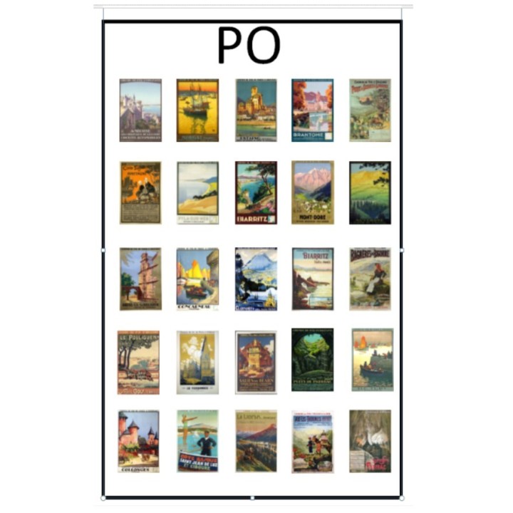 Affiches Paris-Orléans 1/43 échelle zéro