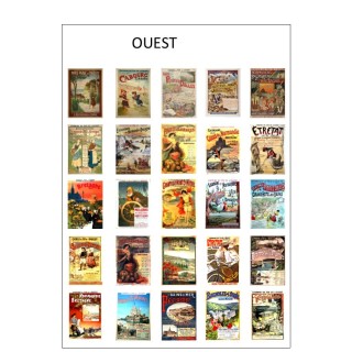Affiches Chemin de fer de l'Ouest 1/43,5 échelle zéo