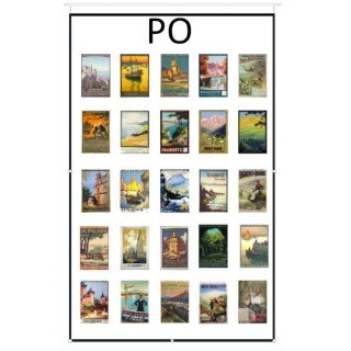 Affiches Paris-Orléans 1/87 échelle ho