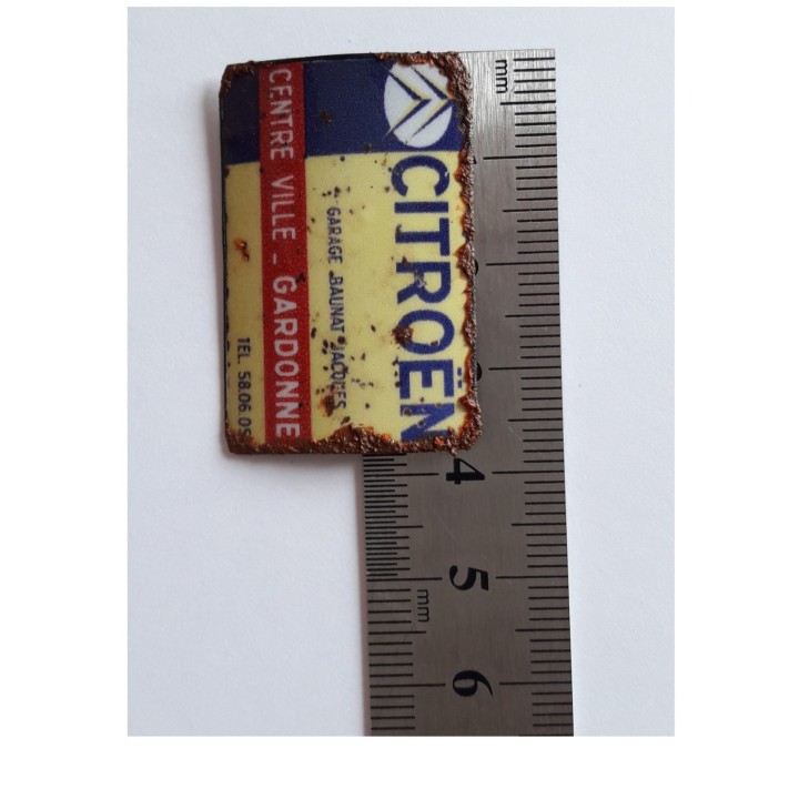 Plaque Garage Citroen Gardonne 1/43,5-1/87