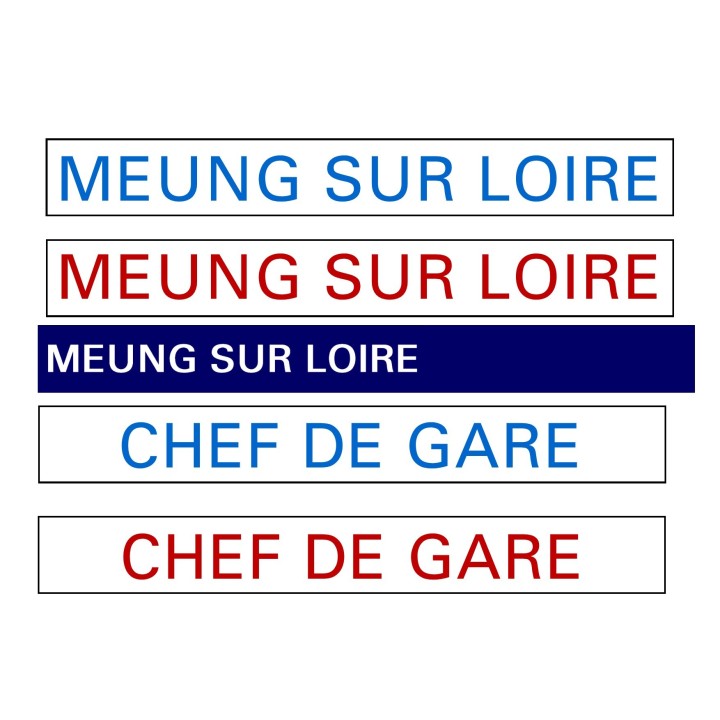 Ma plaque de gare