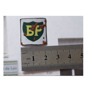 Repro de plaque émaillée "Bp"  - 1/87