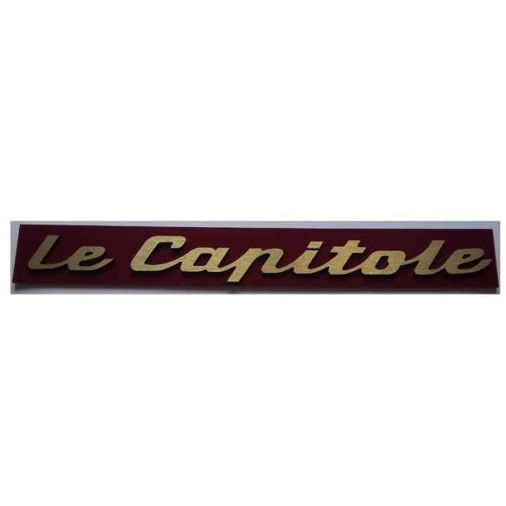 Plaque Capitole latérale voitures UIC