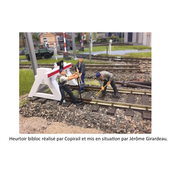 1/32 heurtoir bibloc béton