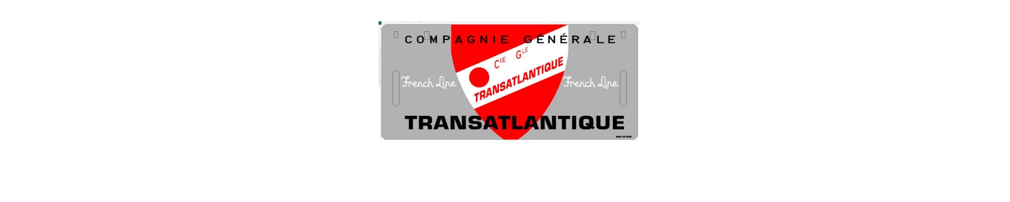 Plaques de trains Transatlantiques